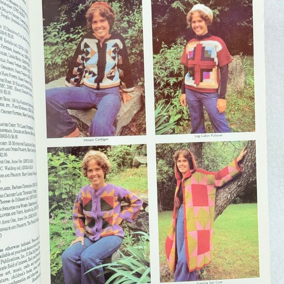 Vintage Crocheting Patchwork Patterns Book (1981) - Picture 4 of 8